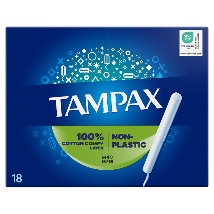 Tampax Super Tampony S Papírovým Aplikátorem 18