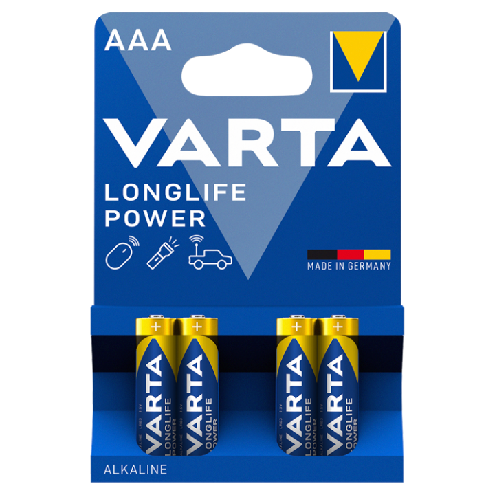 E-shop VARTA Longlife Power AAA alkalické baterie 4 ks