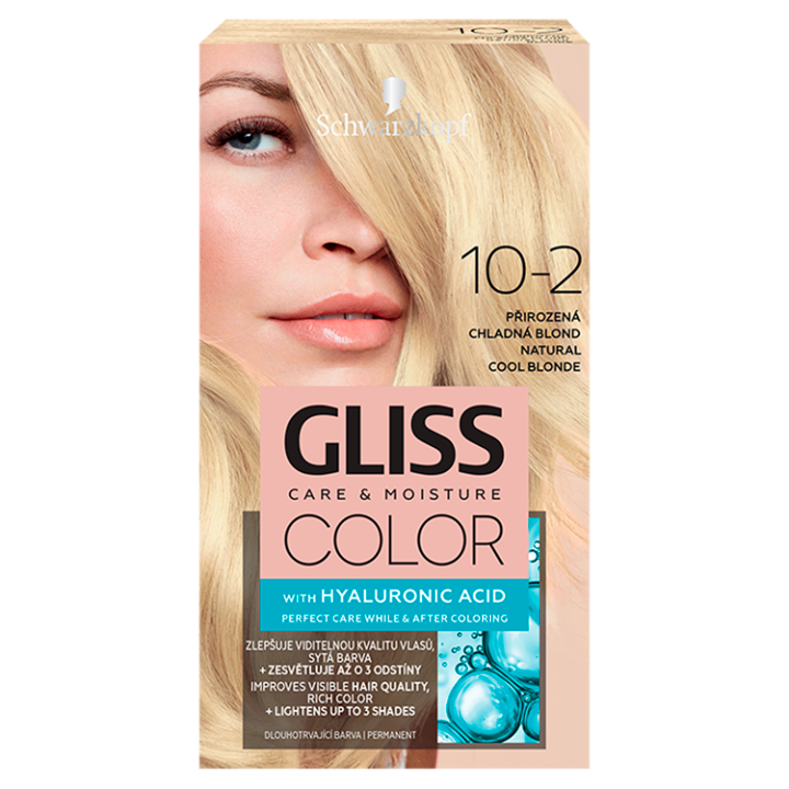E-shop Schwarzkopf Gliss Color barva na vlasy Přirozená Chladná Blond 10-2