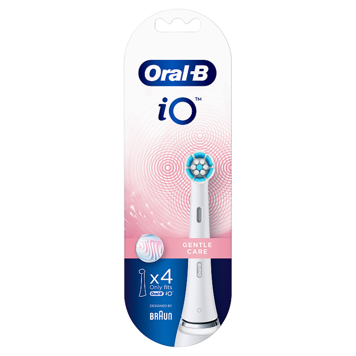 Oral-B iO Gentle Care Kartáčkové Hlavy, Balení 4 ks. Získejte slevu 10% zadáním EAN: 9985910005981 v košíku