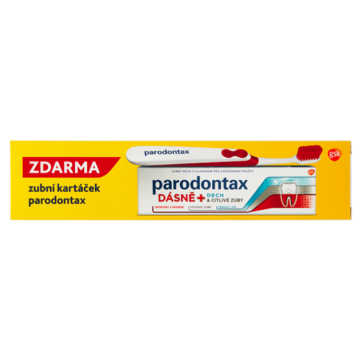 E-shop Parodontax Dásně + dech & citlivé zuby zubní pasta s fluoridem 75ml