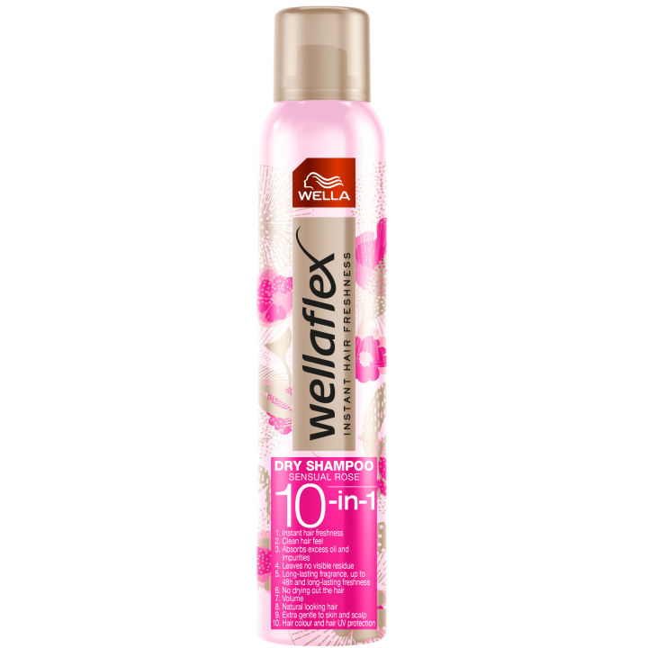 Wellaflex suchý šampon Rose 180ml