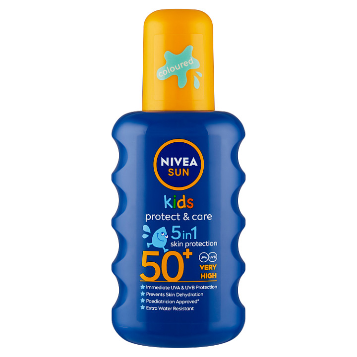 E-shop Nivea Sun Protect & Care Dětský barevný sprej na opalování OF 50+ 200ml