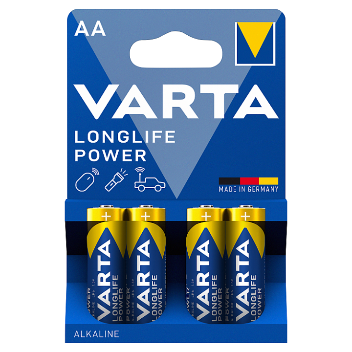 E-shop VARTA Longlife Power AA alkalické baterie 4 ks