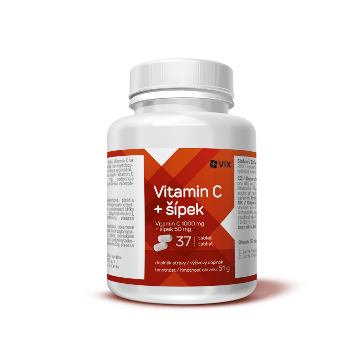 E-shop VIX Vitamin C + šípek 37 tablet