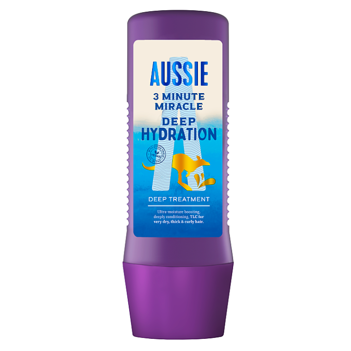 Aussie 3 Minute Miracle Hloubkově Hydratační Veganská Ošetřující Maska Na Vlasy, 225 ml