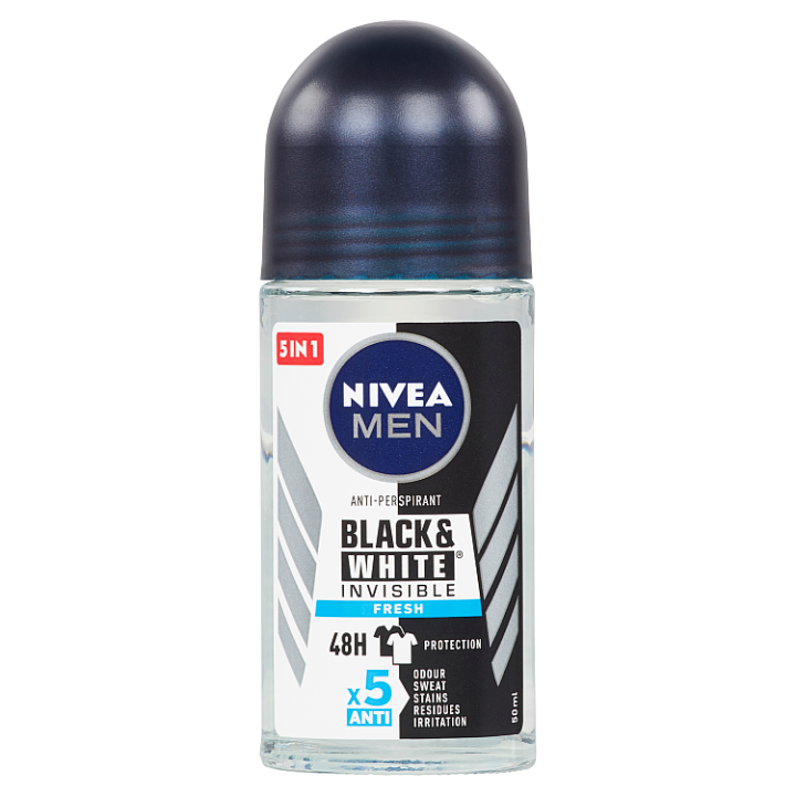 E-shop Nivea Men Black & White Invisible Fresh Kuličkový antiperspirant 50ml