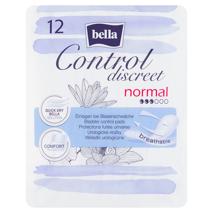 E-shop Bella Control Discreet Normal urologické vložky 12 ks
