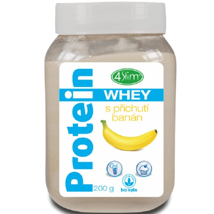 E-shop 4Slim Whey protein s příchutí banán 200g