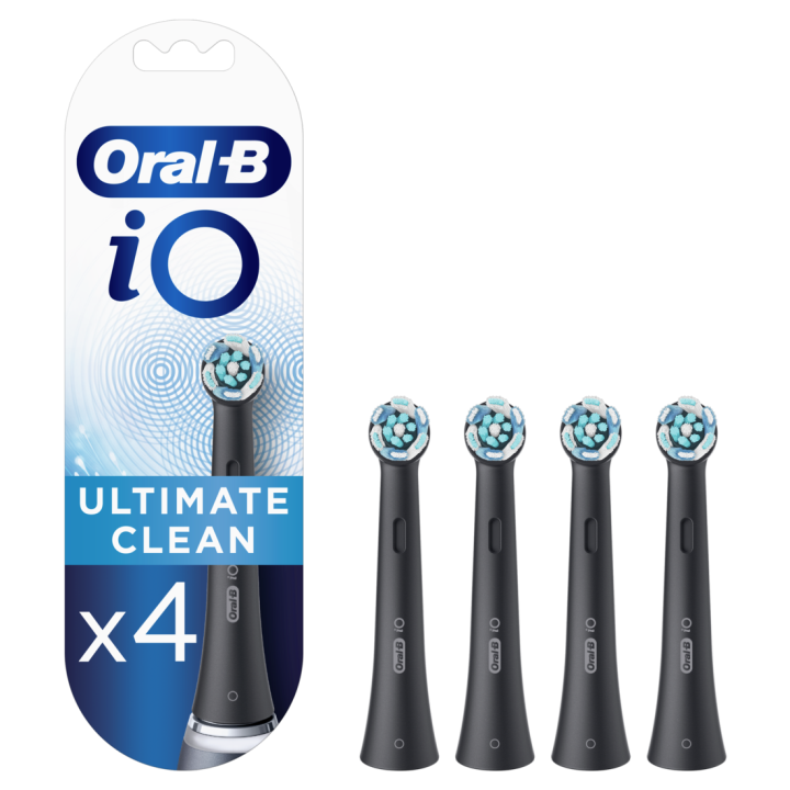 E-shop Oral-B iO Ultimate Clean Černé Kartáčkové Hlavy, Balení 4 ks