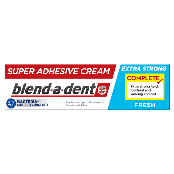 Blend-a-dent Complete Fixační Krém Na Zubní Náhradu 47 g, Fresh