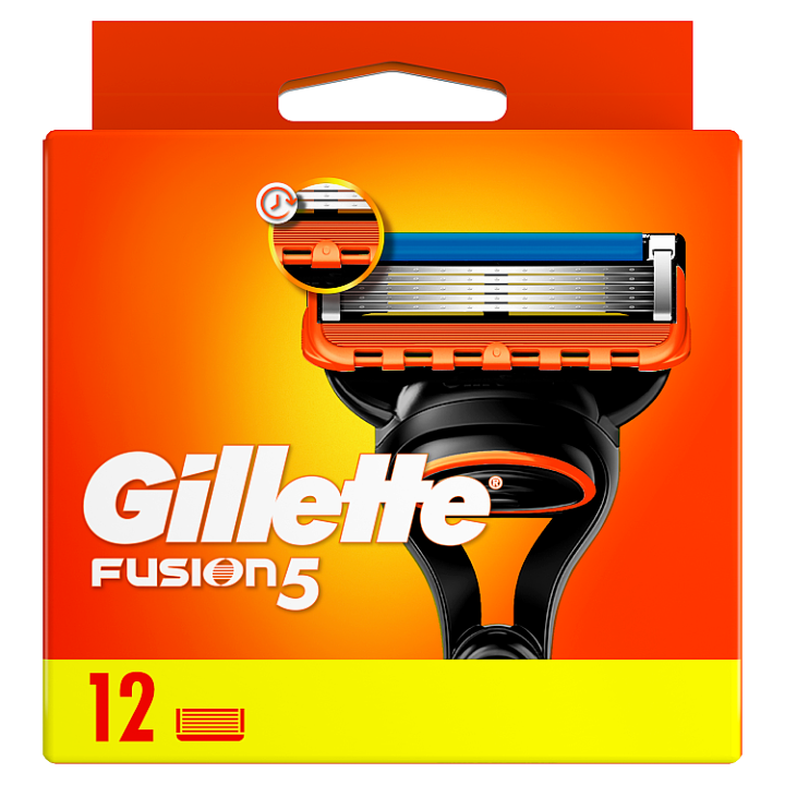 E-shop Gillette Fusion5 Náhradní Holicí Hlavice Pro Muže, 12 Náhradních Holicích Hlavic