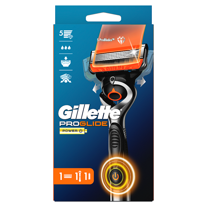 E-shop Gillette ProGlide Power Holení Holicí Strojek Pro Muže, 1 Náhradní Holicí Hlavice