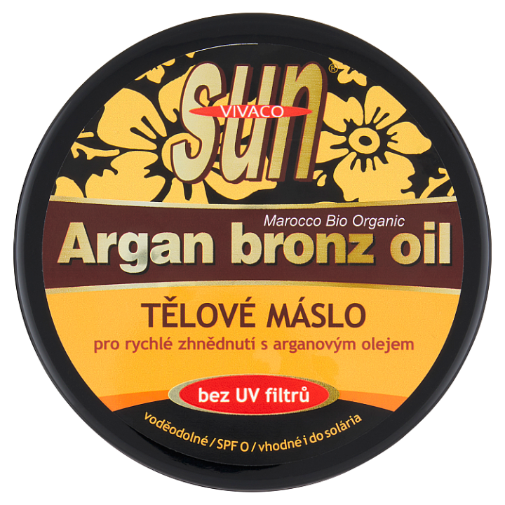 E-shop VIVACO Sun Tělové máslo pro rychlé zhnědnutí s arganovým olejem 200ml