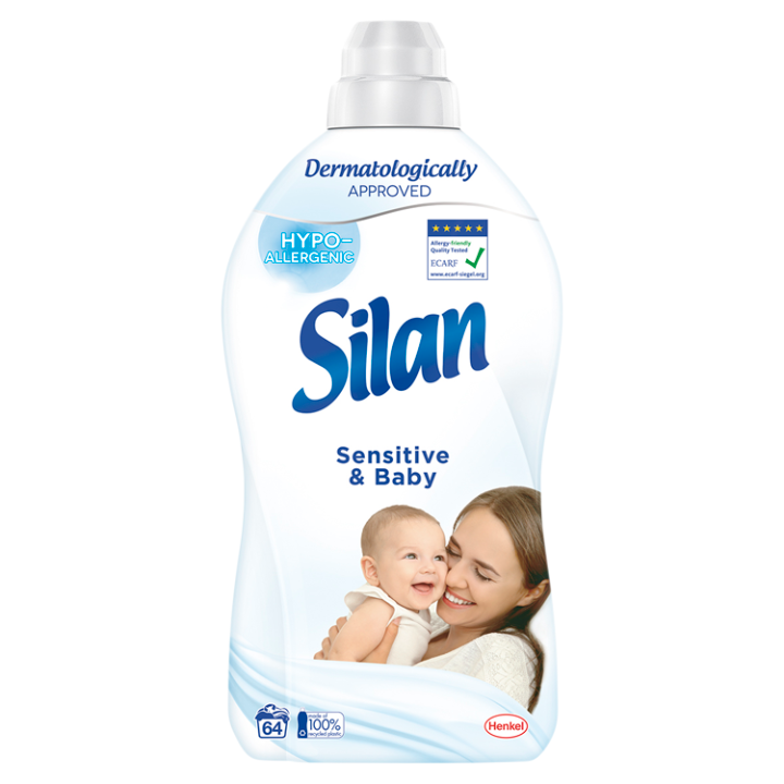 E-shop Silan Sensitive & Baby koncentrovaný avivážní prostředek na textílie 64 praní 1408ml