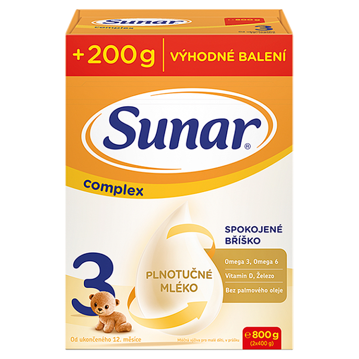 Sunar Complex 3 batolecí mléko XXL 800g