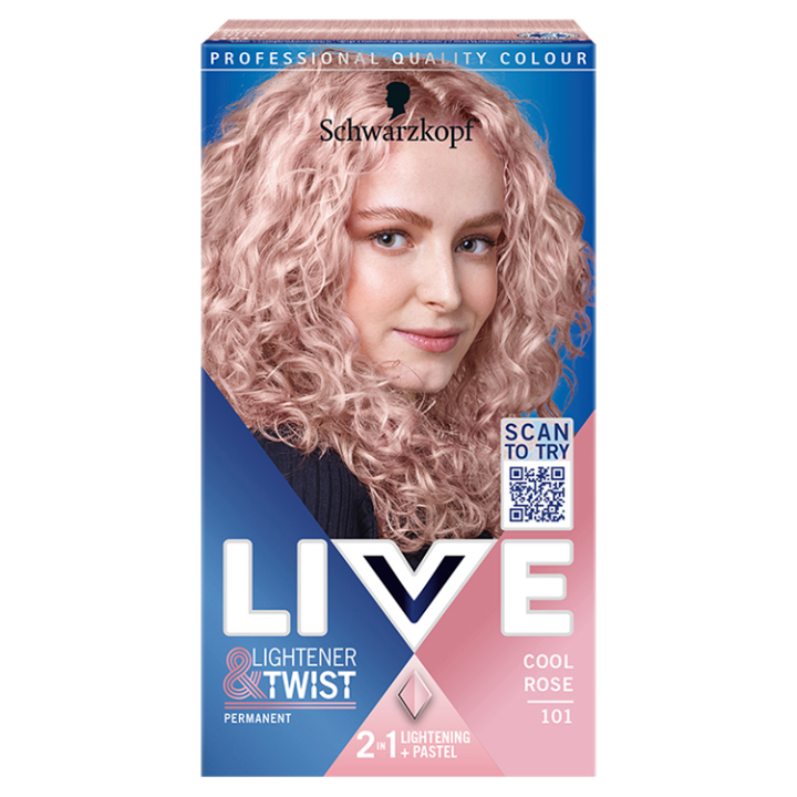 E-shop Schwarzkopf Live Lightener & Twist barva na vlasy Chladná růžová 101