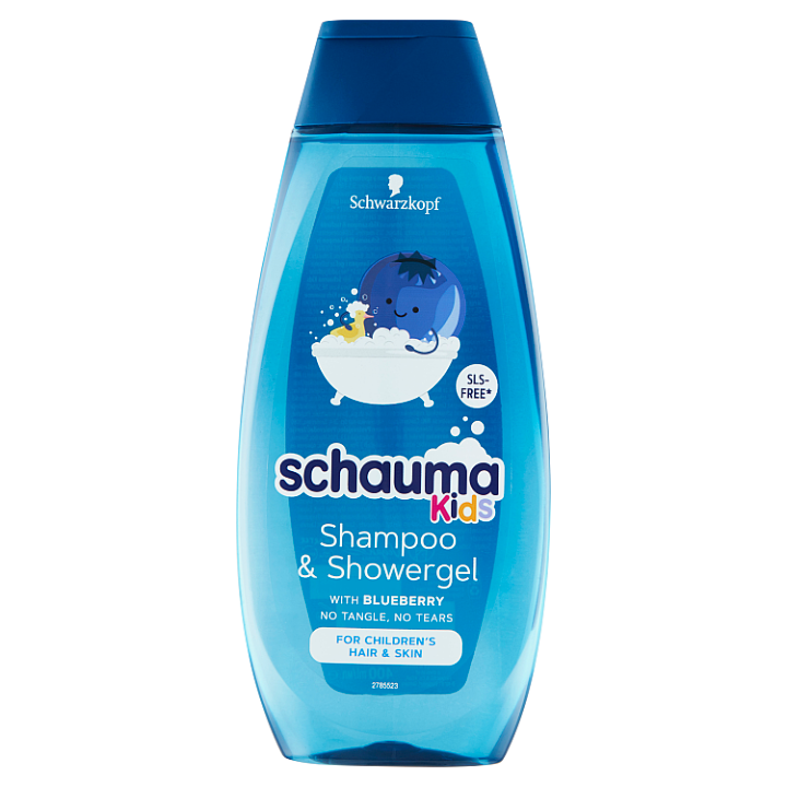 E-shop Schauma šampon a sprchový gel Kids s extraktem z borůvky 400ml