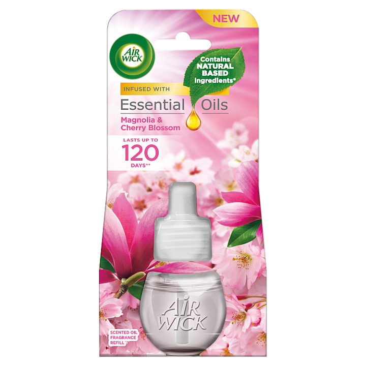 E-shop Air Wick Essential Oils Tekutá náplň do elektrického přístroje magnolie a květy třešní 19ml