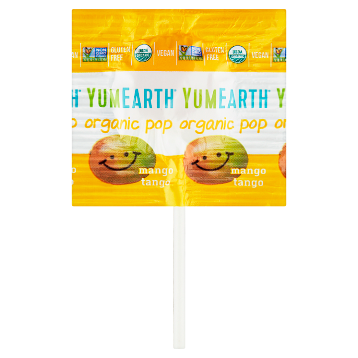E-shop Yum Earth Bio lízátka z vařeného třtinového cukru s příchutí ovoce 6g
