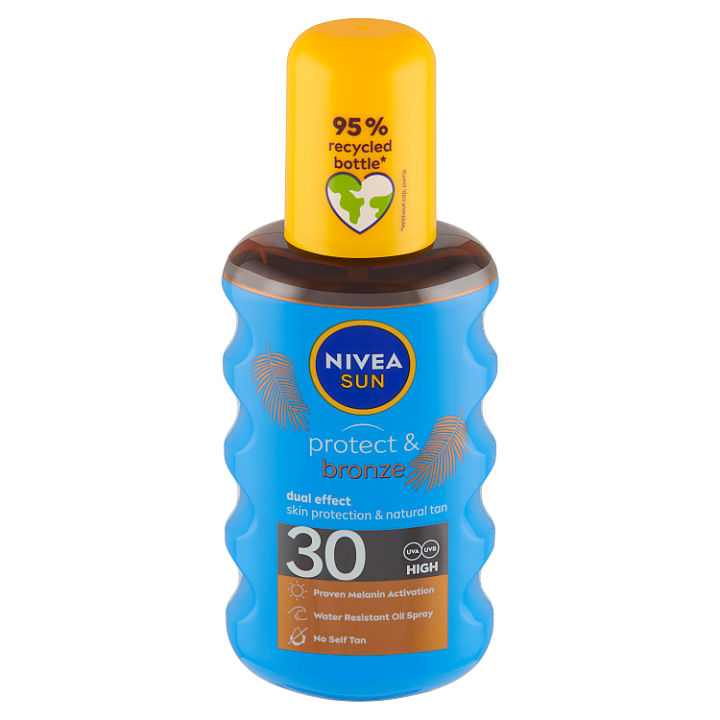 Teta Drogerie Nivea Sun Protect And Bronze Olej Na Opalování Ve Spreji Podporující Zhnědnutí Of