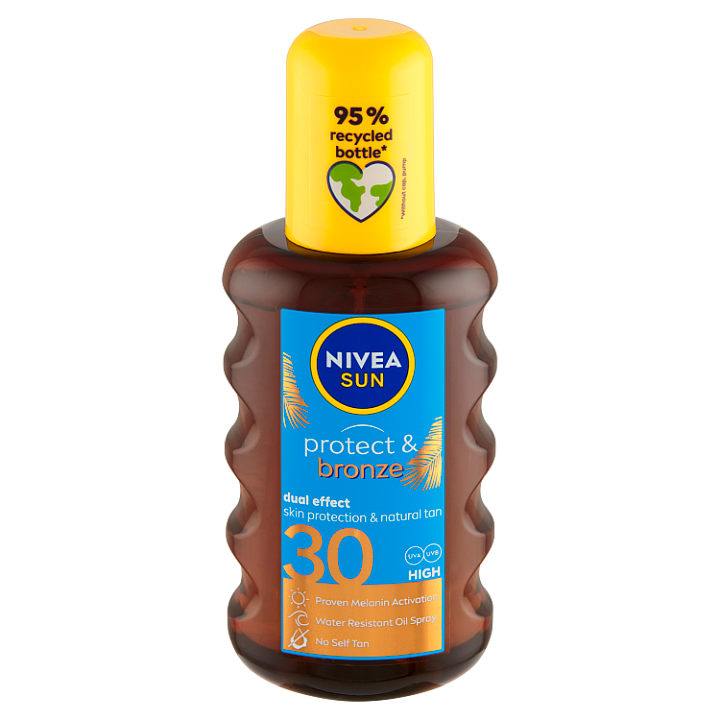 Teta Drogerie Nivea Sun Protect And Bronze Olej Na Opalování Ve Spreji Podporující Zhnědnutí Of