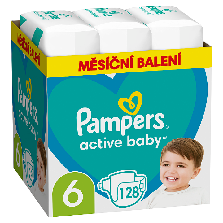 E-shop Pampers Active Baby Plenky Velikost 6 X128, 13kg-18kg
