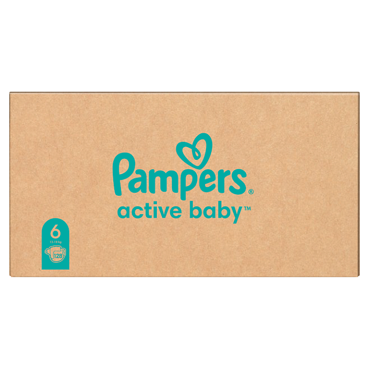 Pampers Active Baby 6 13 kg-18 kg 128 ks