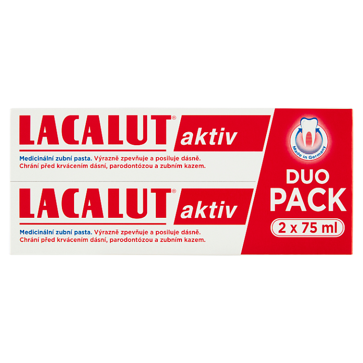 E-shop Lacalut Aktiv DUOpack zubní pasta 2 x 75ml