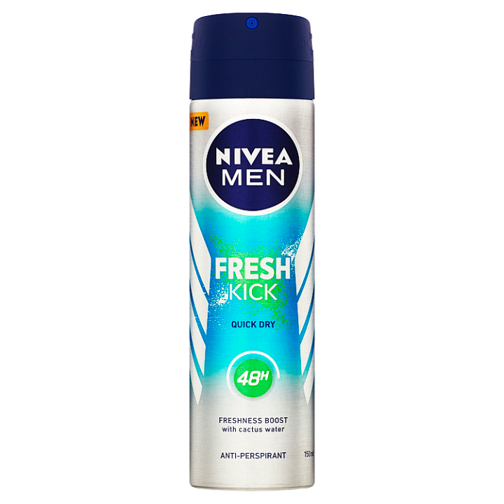 E-shop Nivea Men Fresh Kick Sprej antiperspirant 150ml