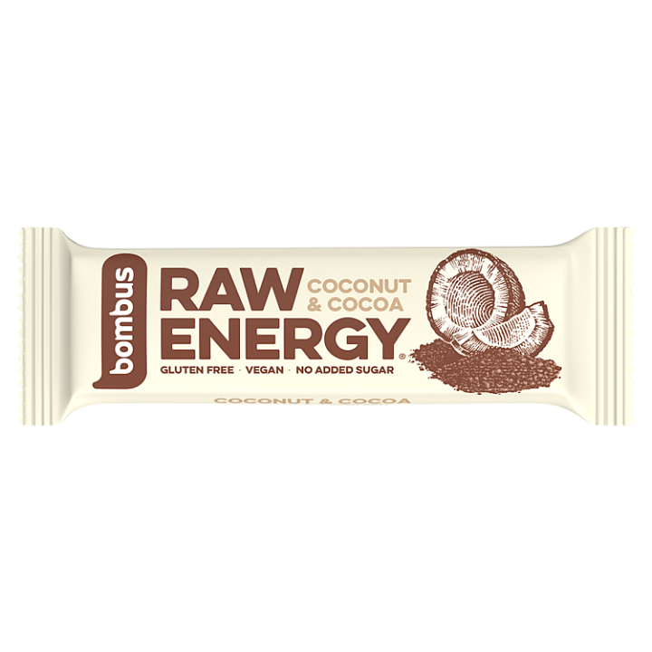 E-shop bombus Raw Energy Coconut & cocoa 50g