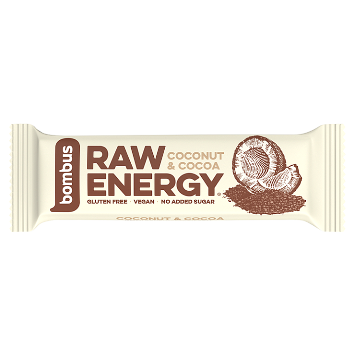bombus Raw Energy Coconut & cocoa 50g