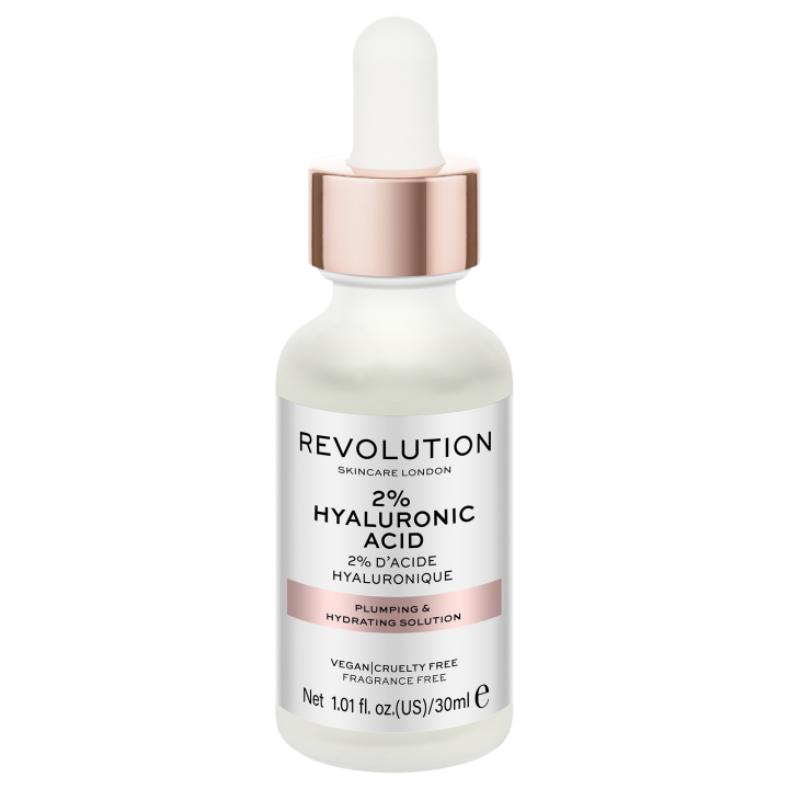 E-shop Revolution Skincare Plumping & Hydrating Solution - 2% Hyaluronic Acid, hydratační sérum 30ml