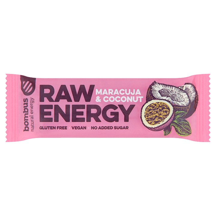 E-shop bombus Raw Energy Maracuja & coconut 50g