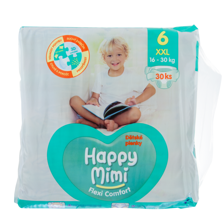 E-shop Happy Mimi FC dět.pleny XXL (30ks/fol)