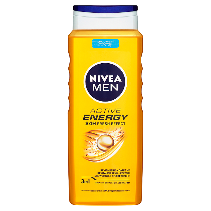 E-shop Nivea Men Active Energy Sprchový gel 500ml