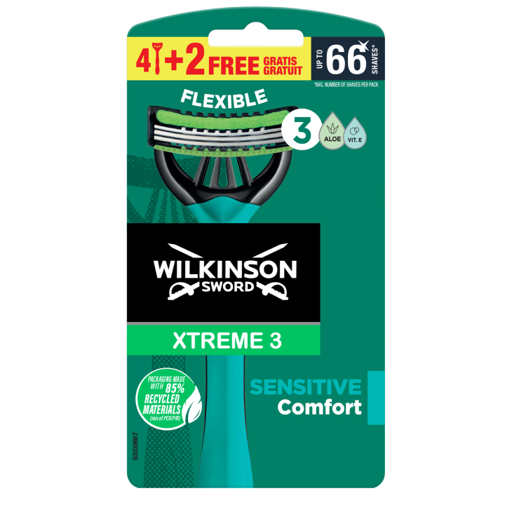 E-shop Wilkinson Xtreme 3 sensitive 4+2 gratis