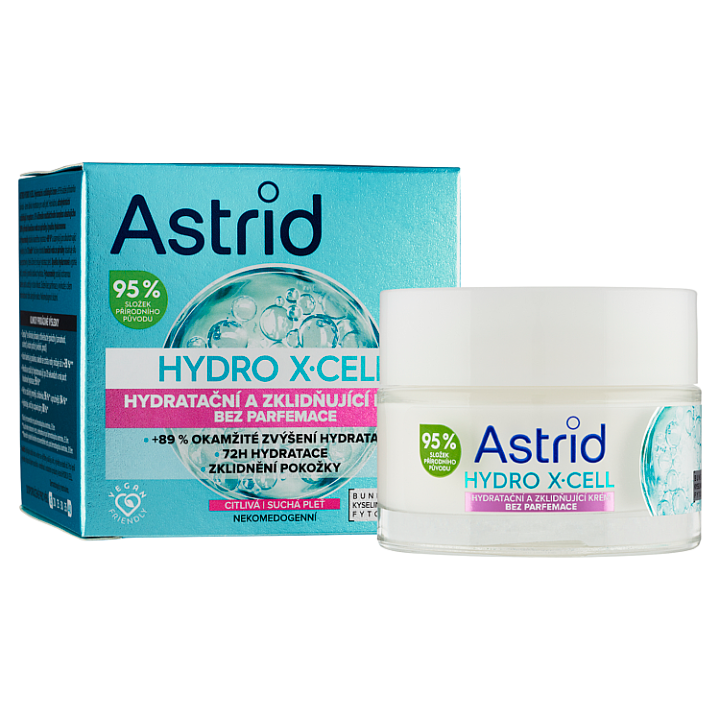 E-shop Astrid Hydro X·Cell hydratační a zklidňující krém 50ml