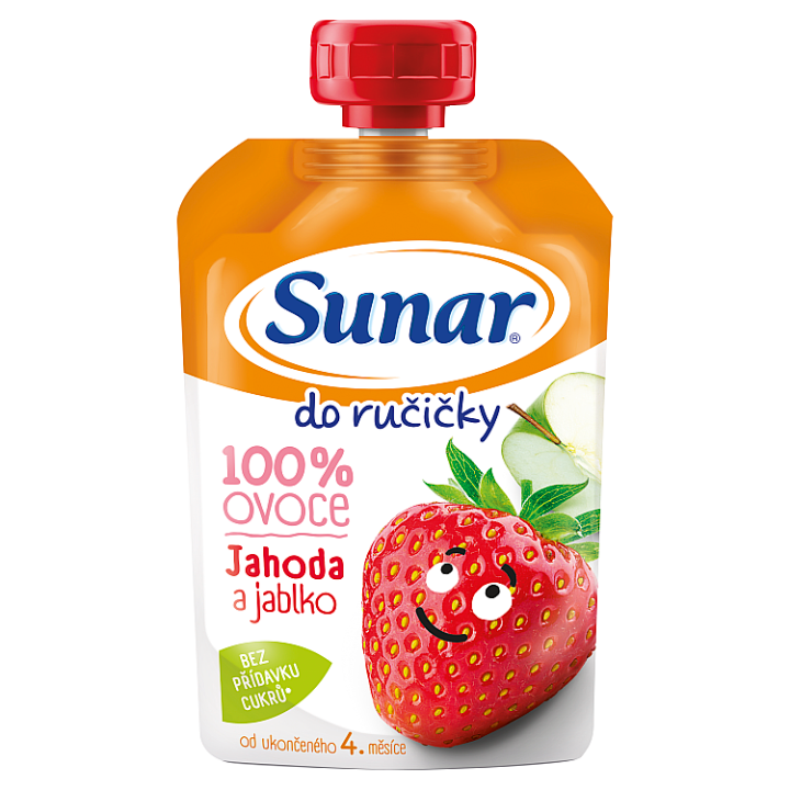 E-shop Sunar Do ručičky ovocná kapsička jahoda 4m+, 100g