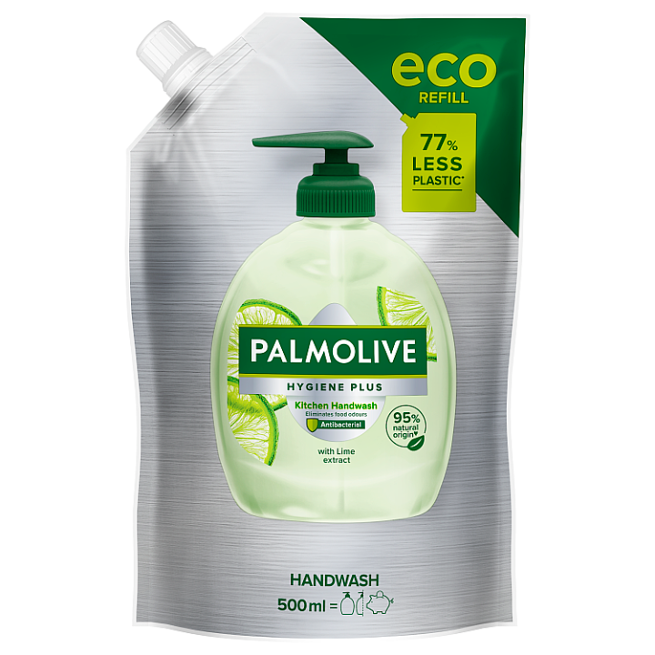 E-shop Palmolive Hygiene+Kitchen tekuté mýdlo s přírodní antibakteriální složkou náhradní náplň 500 ml