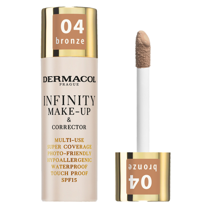 E-shop Dermacol Infinity make-up a korektor 04 Bronze 20ml