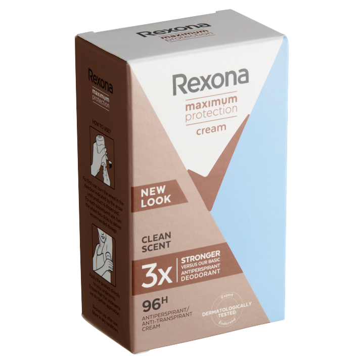 E-shop Rexona tuhý krémový antiperspirant Clean Scent 45ml
