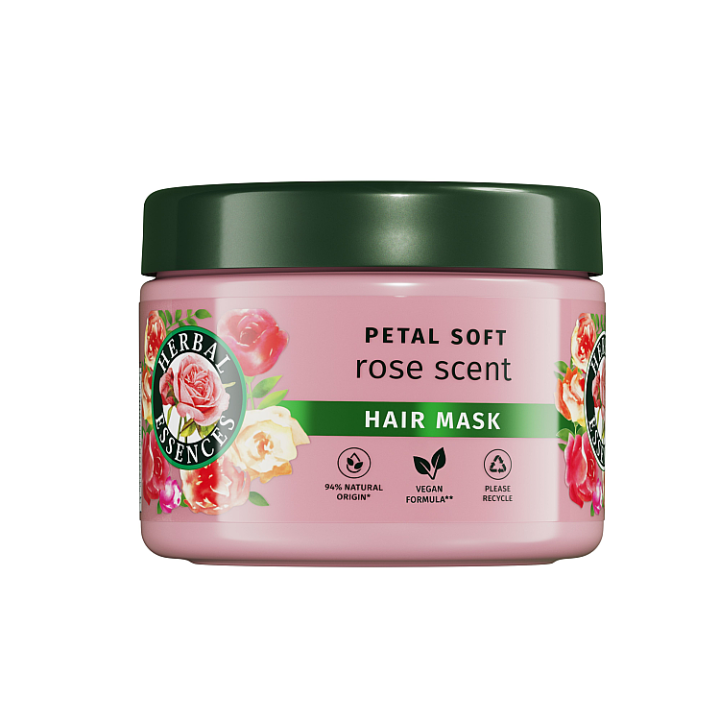 Maska na Vlasy Herbal Essences Rose Scent Petal Soft 300ml Intenzivní Výživa Suchých Vlasů