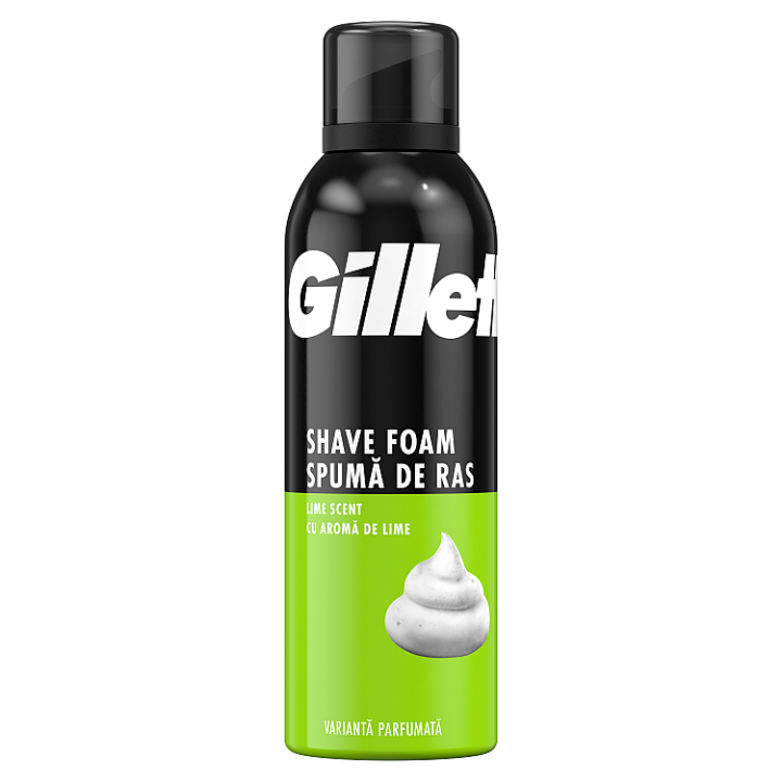 Gillette Classic Pěna Na Holení Pro Muže, S Vůní Limetky, 200ml