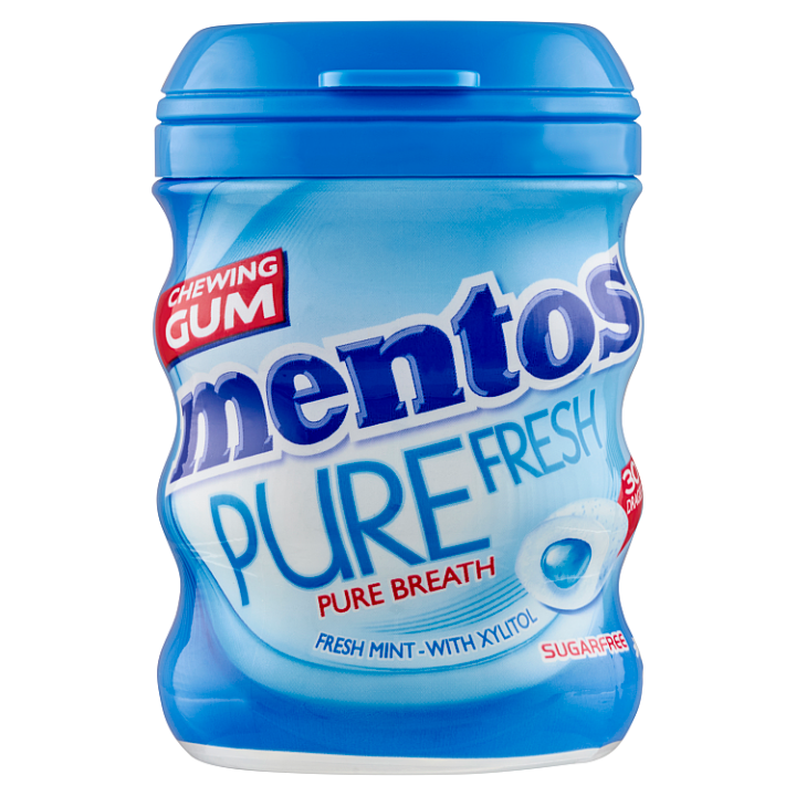E-shop Mentos Pure Fresh Fresh Mint žvýkačka 30 ks 60g