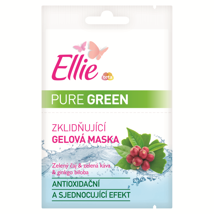 E-shop Ellie Pure Green Zklidňující gelová maska 2x8ml