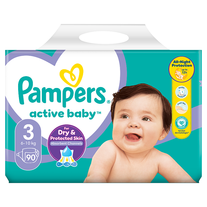 Pampers Active Baby Giant Pack vel.3 90ks