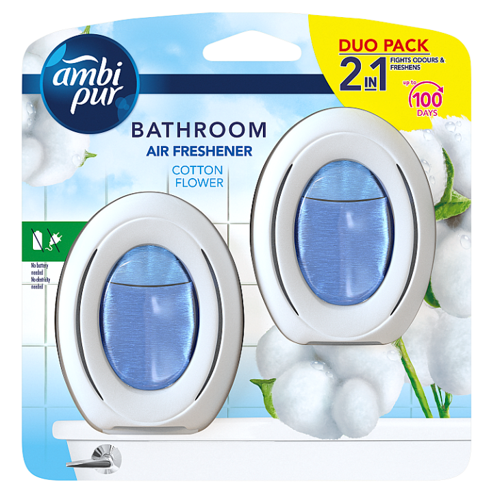 E-shop Ambi Pur Bathroom Cotton Fresh Osvěžovač Vzduchu 2 X