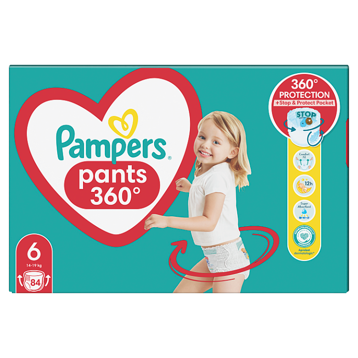 Pampers Pants Mega Box Plenkové kalhotky vel. 6 (84 ks)