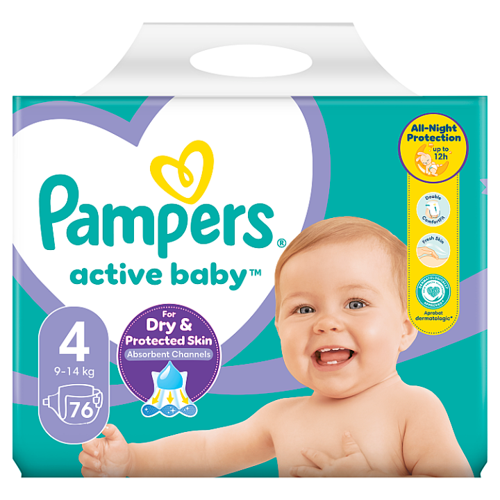 Pampers Active Baby Giant Pack vel.4 76ks